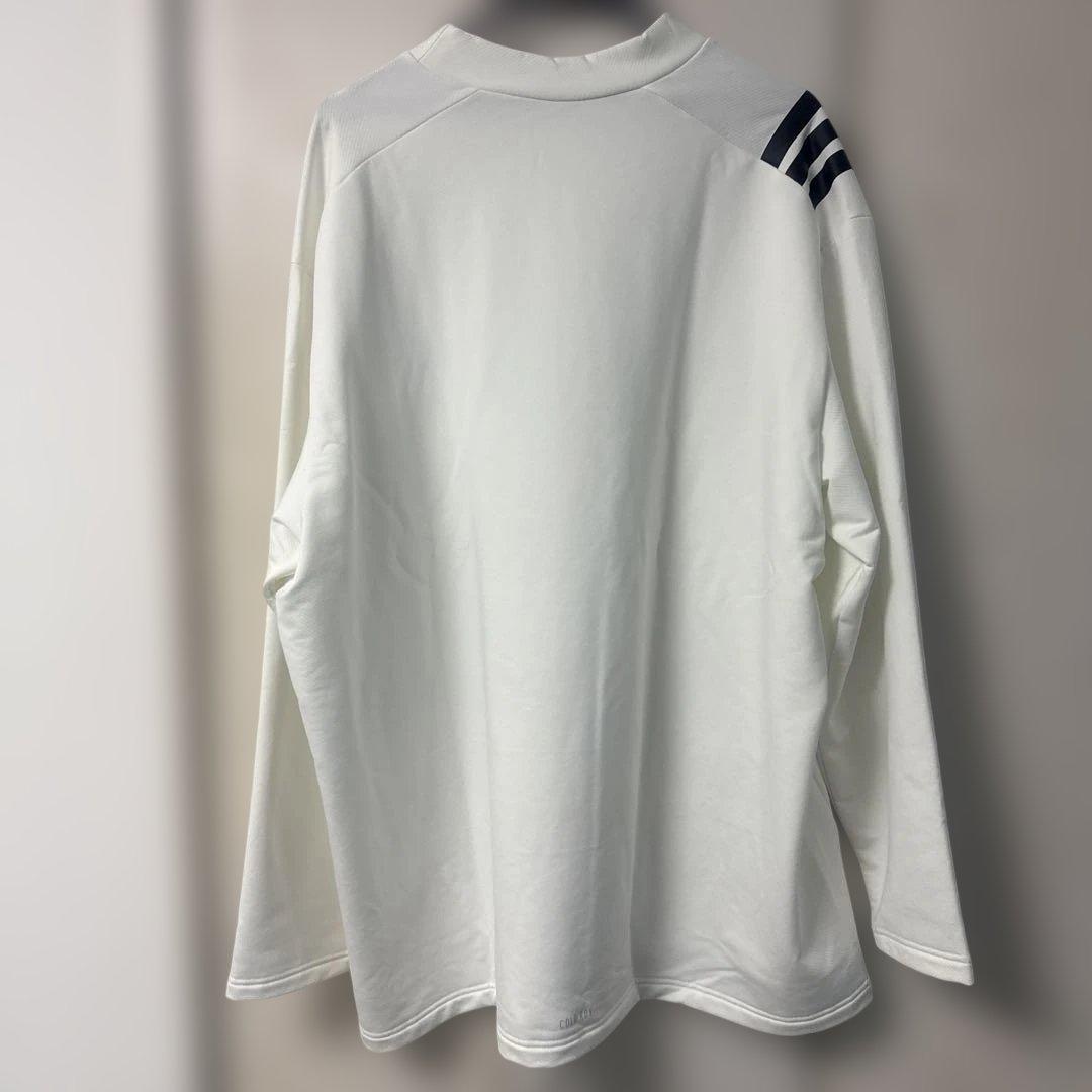 adidas ホワイト 長袖 トレーナー JL7945