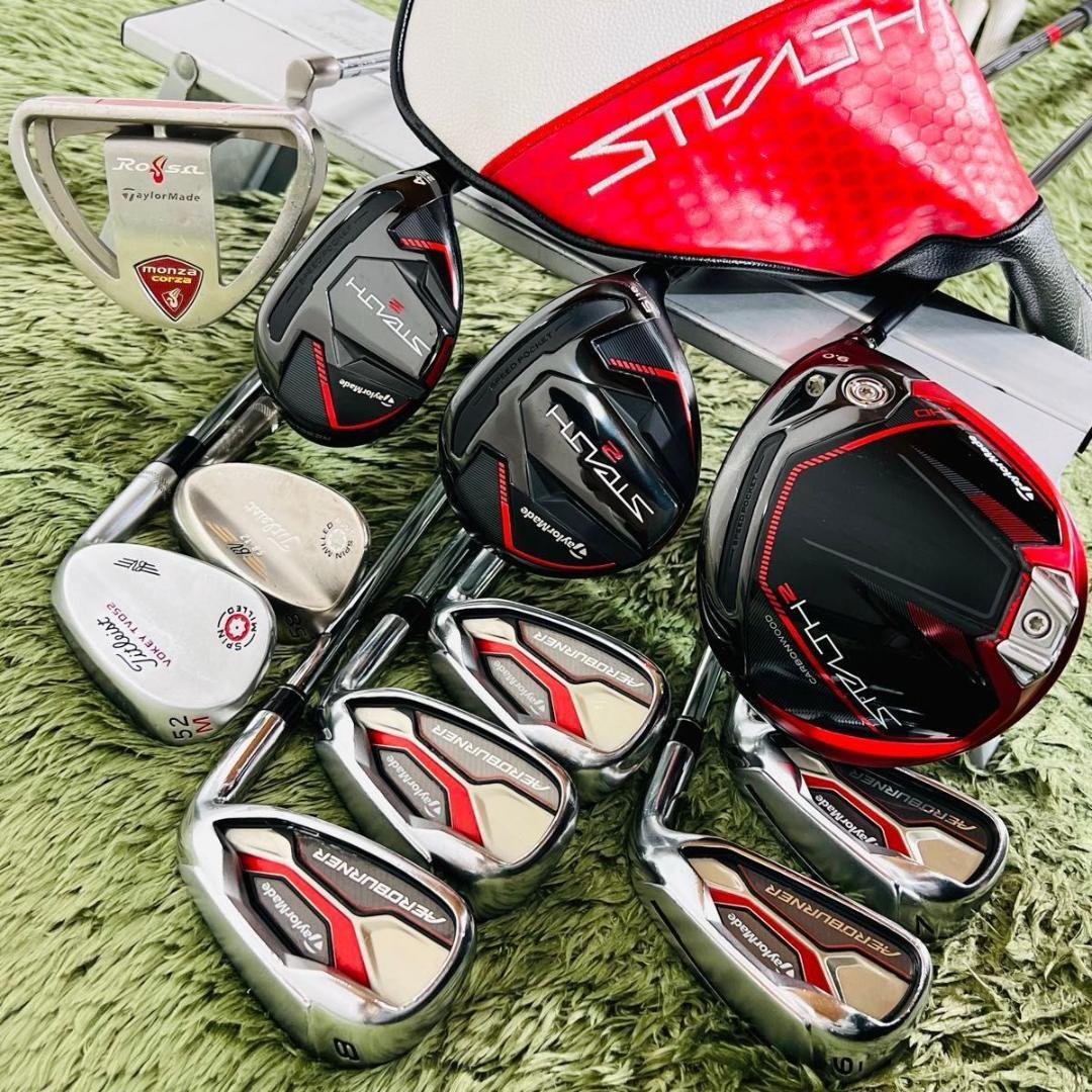 テーラーメイド ステルス2 11本セット メンズゴルフ フルセット 初心者 入門