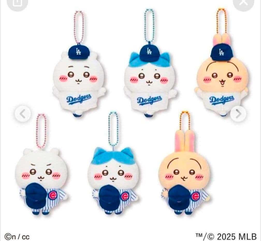 ちいかわ MLB TOKYO SERIES マスコット ドジャース カブス　6種