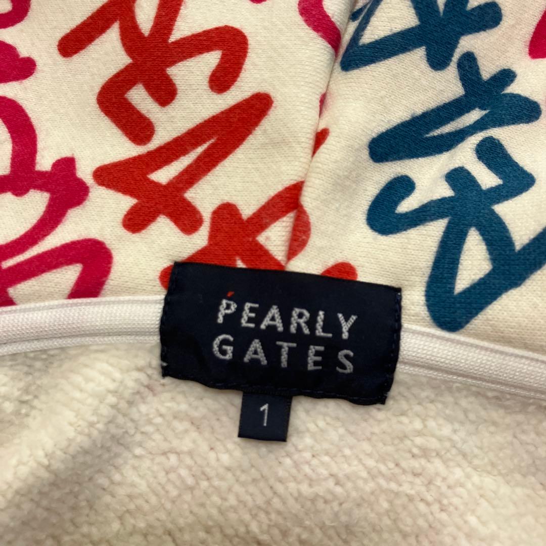PEARLY GATES パーリーゲイツ　ジップパーカー　総柄　マルチカラー　1