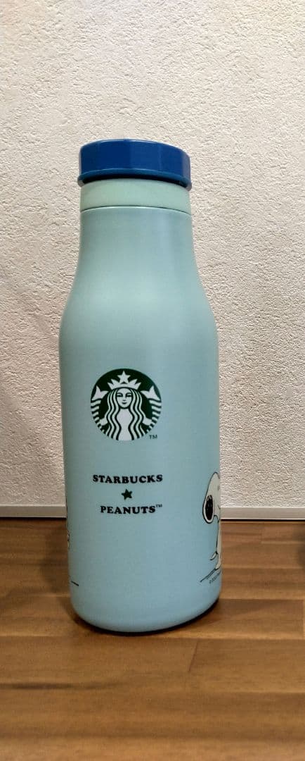 スターバックス ステンレスロゴボトル スヌーピー ブルー
