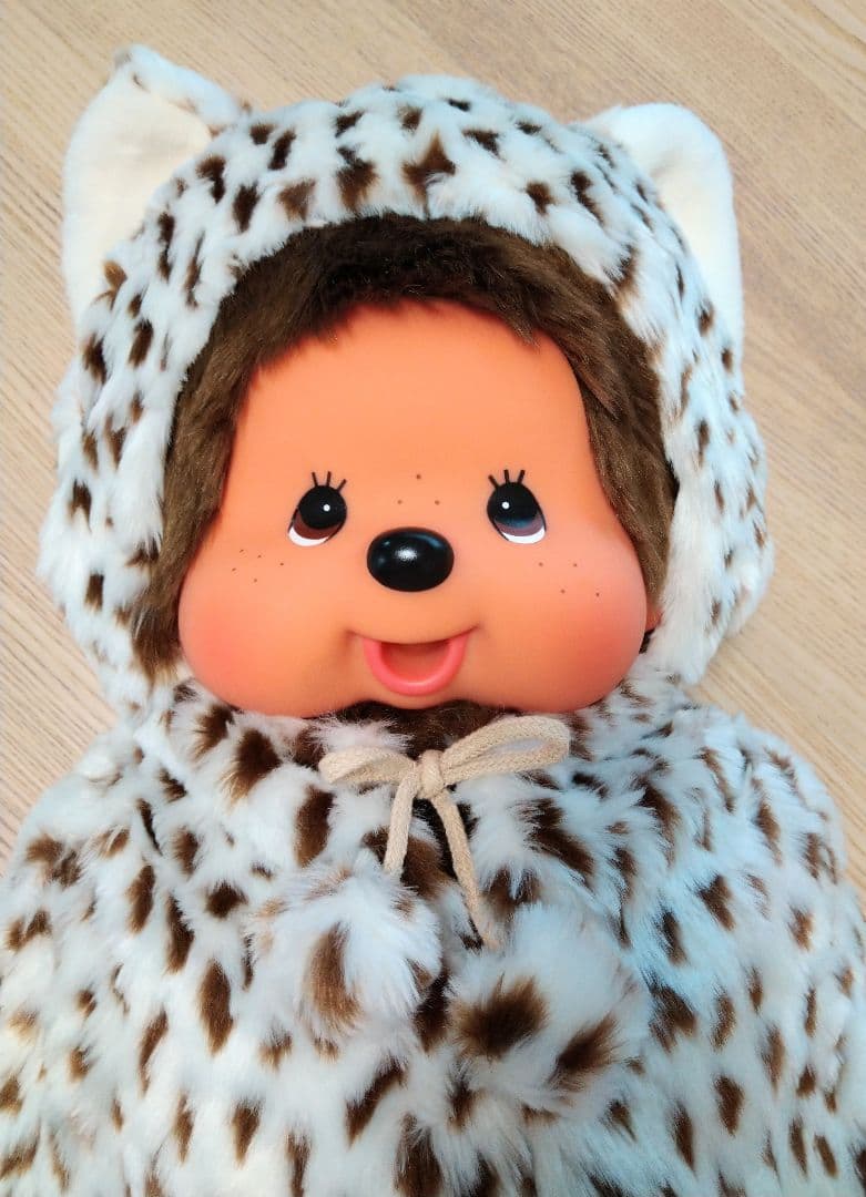 モンチッチ ネコ 猫のポンチョ 55cm XLサイズ ヒョウ柄 759620