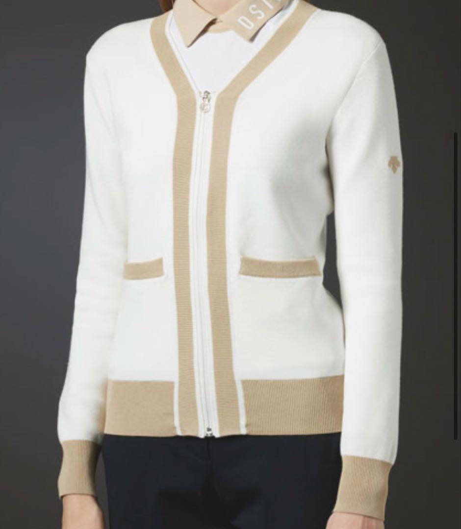 デサント　フルジップニットカーディガン