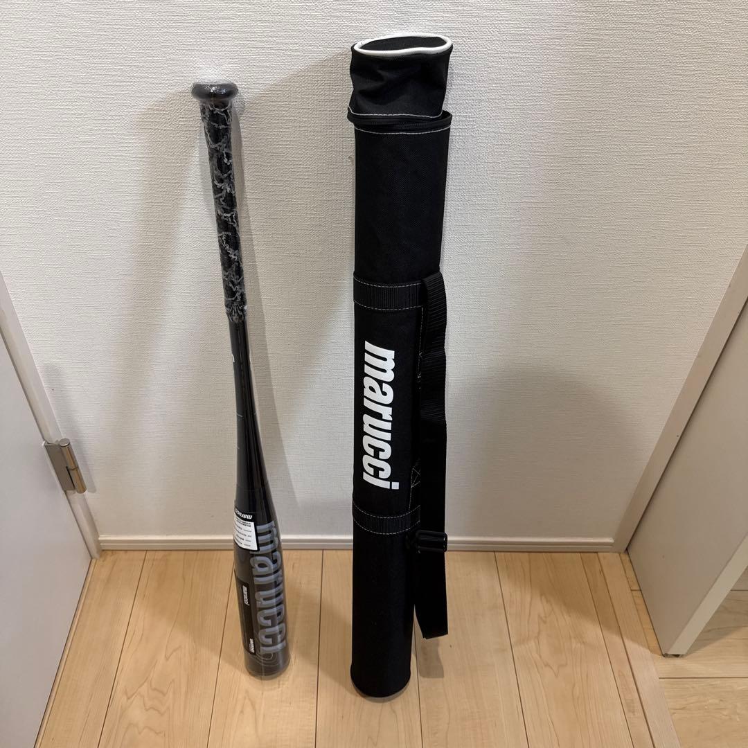 最終スタート価格 marucci 希少黒ワニ少年軟式バット 82cm610g平均