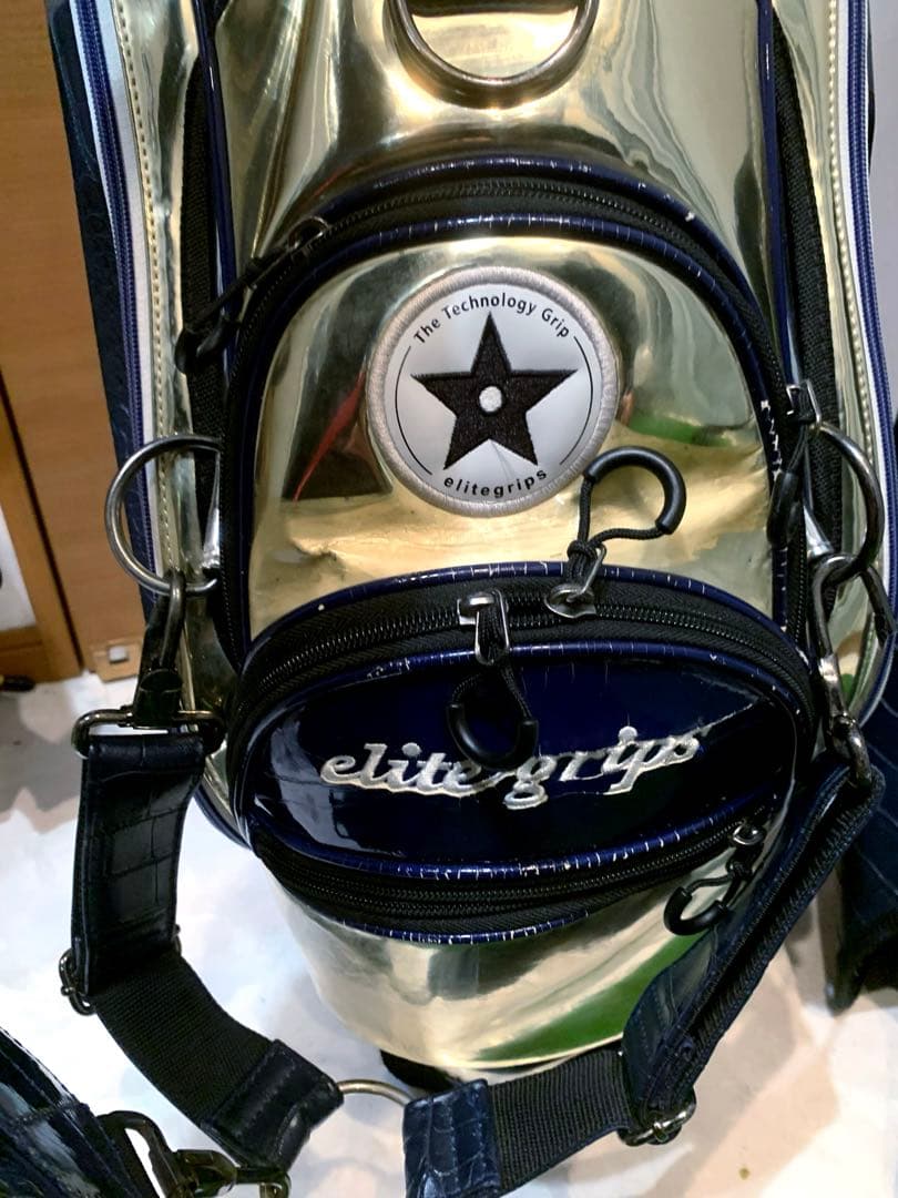 希少　完売　エリート　クロコ型押し　スタンド　キャディバッグ