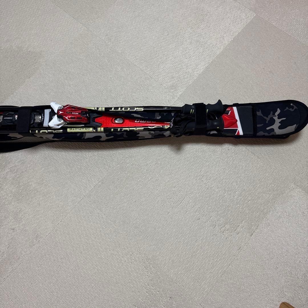 Atomic Demo 164cm スキー板　ストック、スキーケース付き
