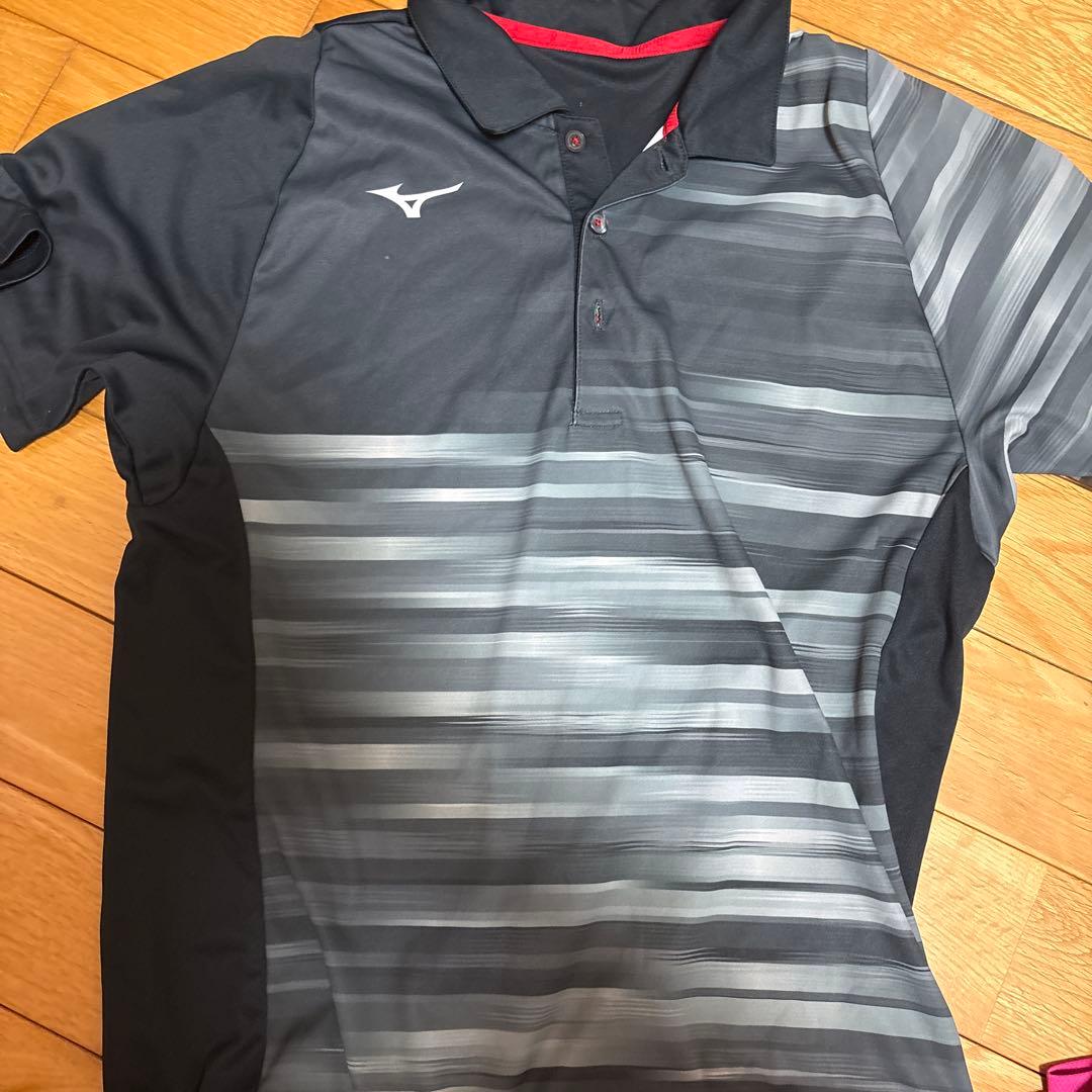 Mizuno ポロシャツ Mサイズ グラデーションレッド