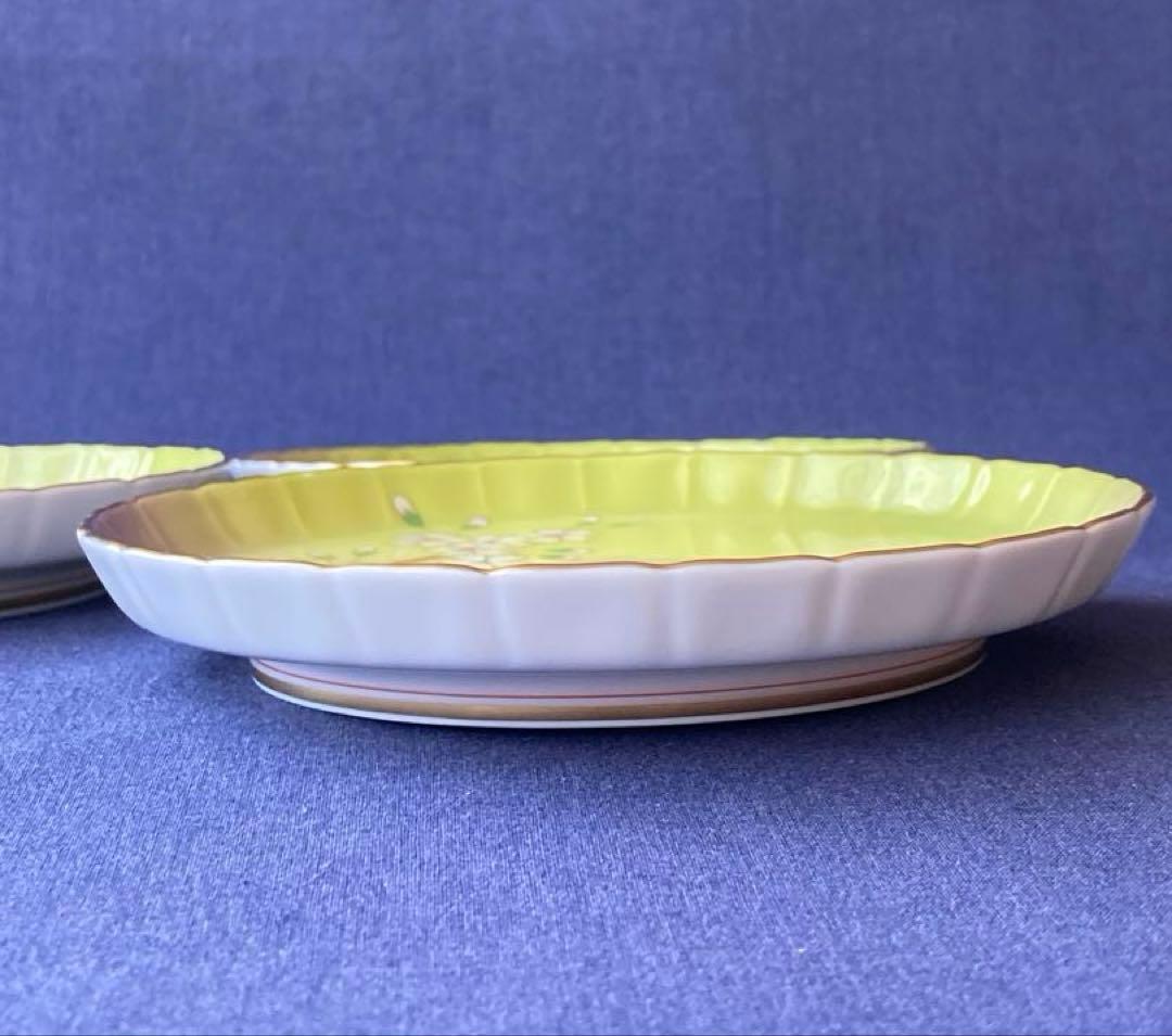香蘭社 満開桜　金彩　桜絵　中皿 和食器 和皿