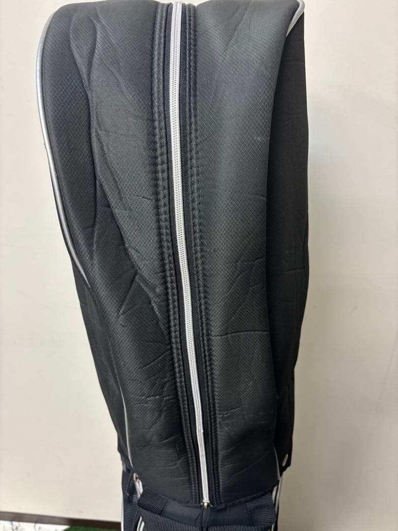 【美品】AXEL アクセル キャディバッグ 5分割 ブラック×シルバー 軽量