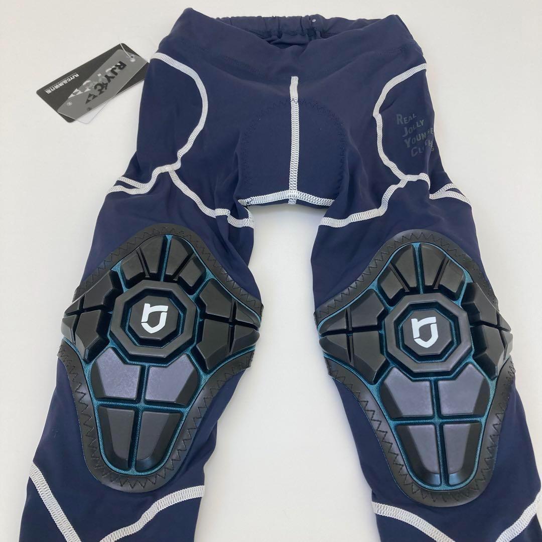 【新品】サイクルパンツ Sサイズ ネイビー×ホワイト ランバイク ストライダー