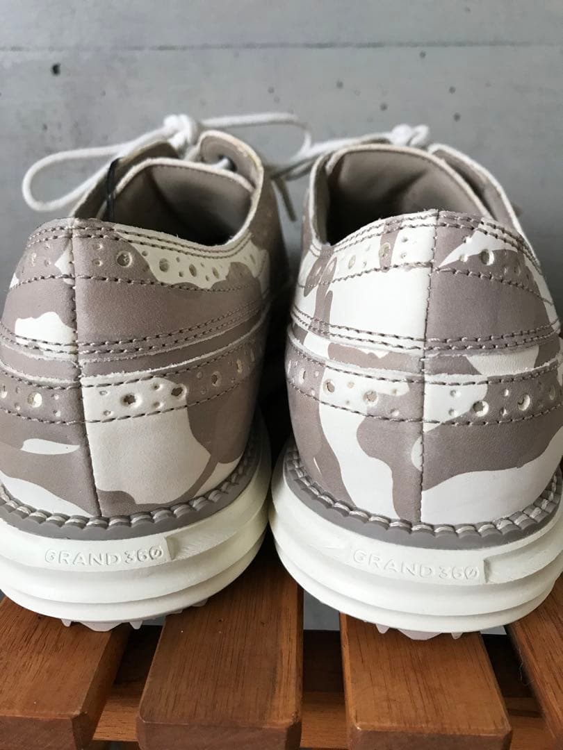 【新品】25.5cm COLE HAAN コールハーン ゴルフシューズ 薄茶