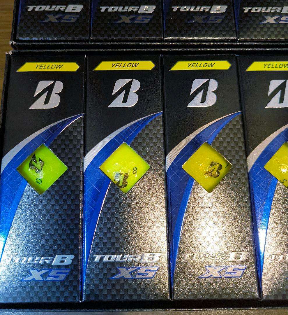 【新品 2ダース】ブリヂストン TOUR B XS イエロー 現行モデル