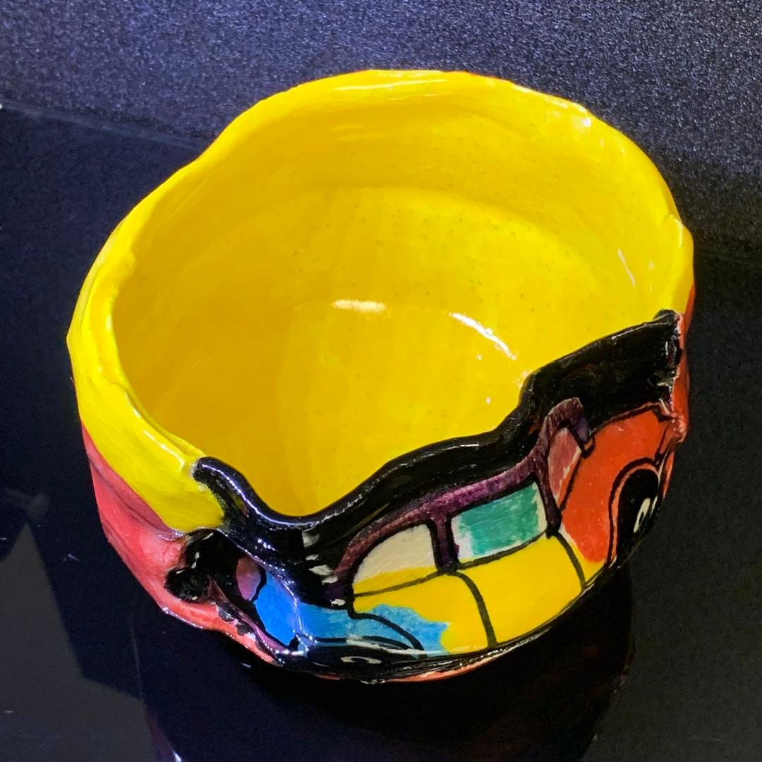 《ヴィンテージ美品レア！》⭐︎ ロスオリベ 茶碗 異色陶芸作家 鈴木五郎 木箱♪⭐︎