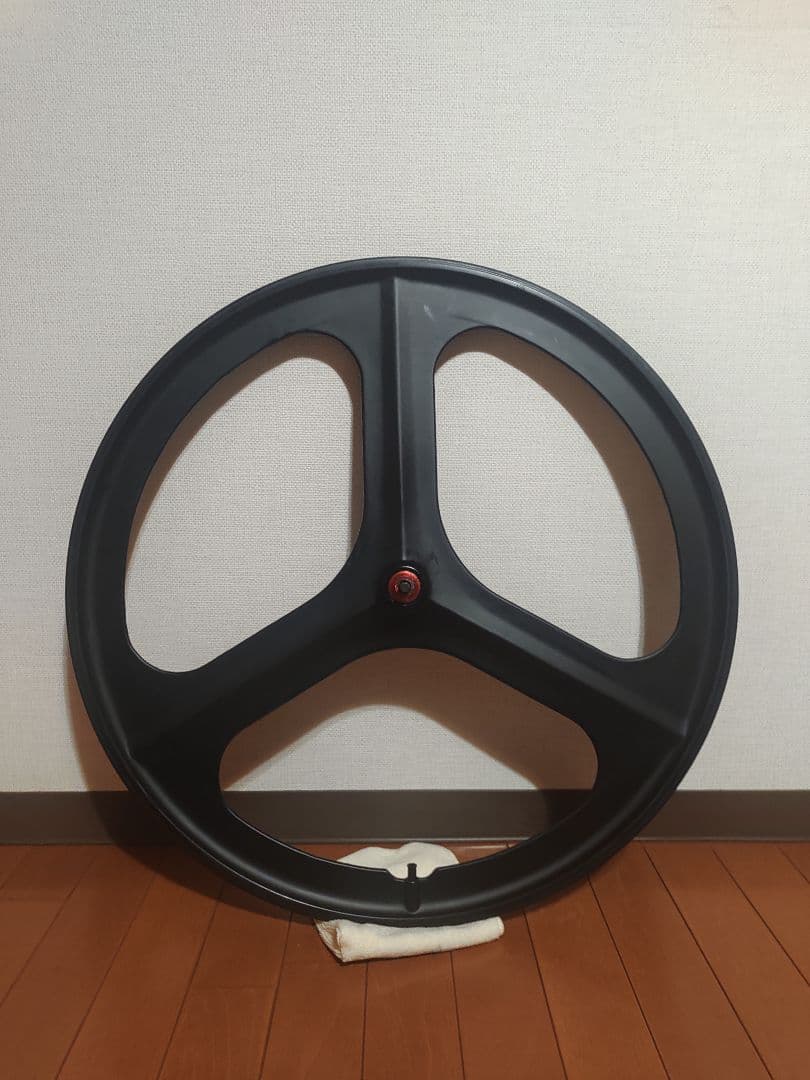 ピストバイク用バトンホイール 黒色 700C フロント