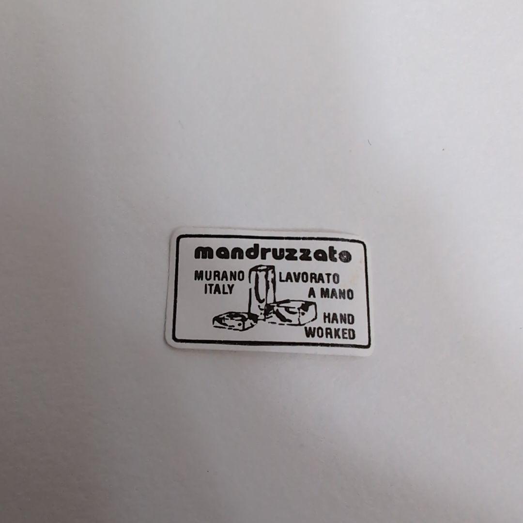 ムラノガラス　mandruzzato ヴィンテージ　フラワーベース　イタリア製