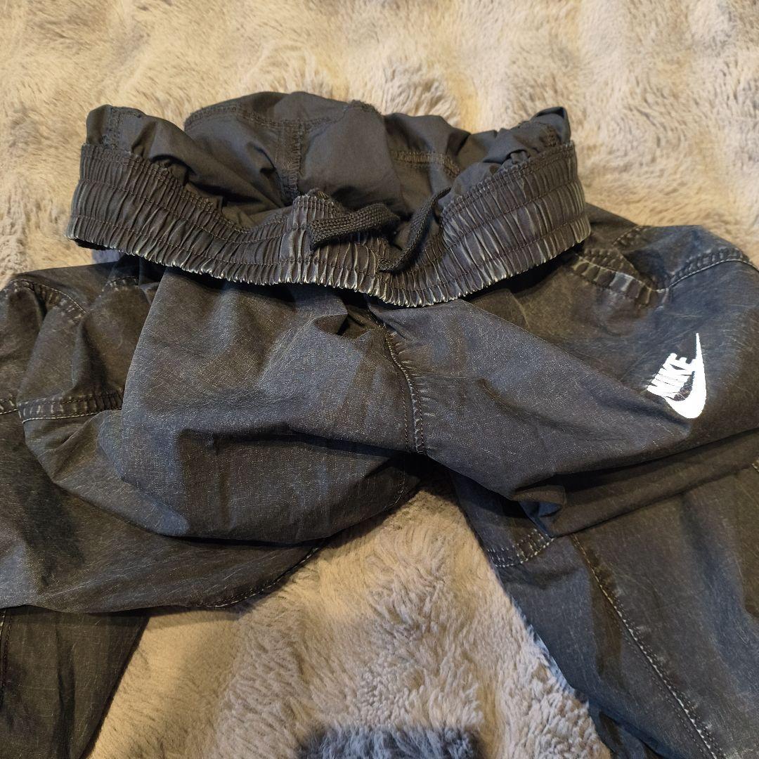 【美品】Nike ナイキ ナイロン セットアップ 上下 ブラック Sサイズ 黒