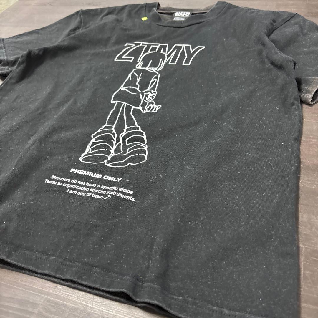 ZUTOMAYO ずっと真夜中でいいのに。　にらちゃんTシャツ　ブラック　8S2