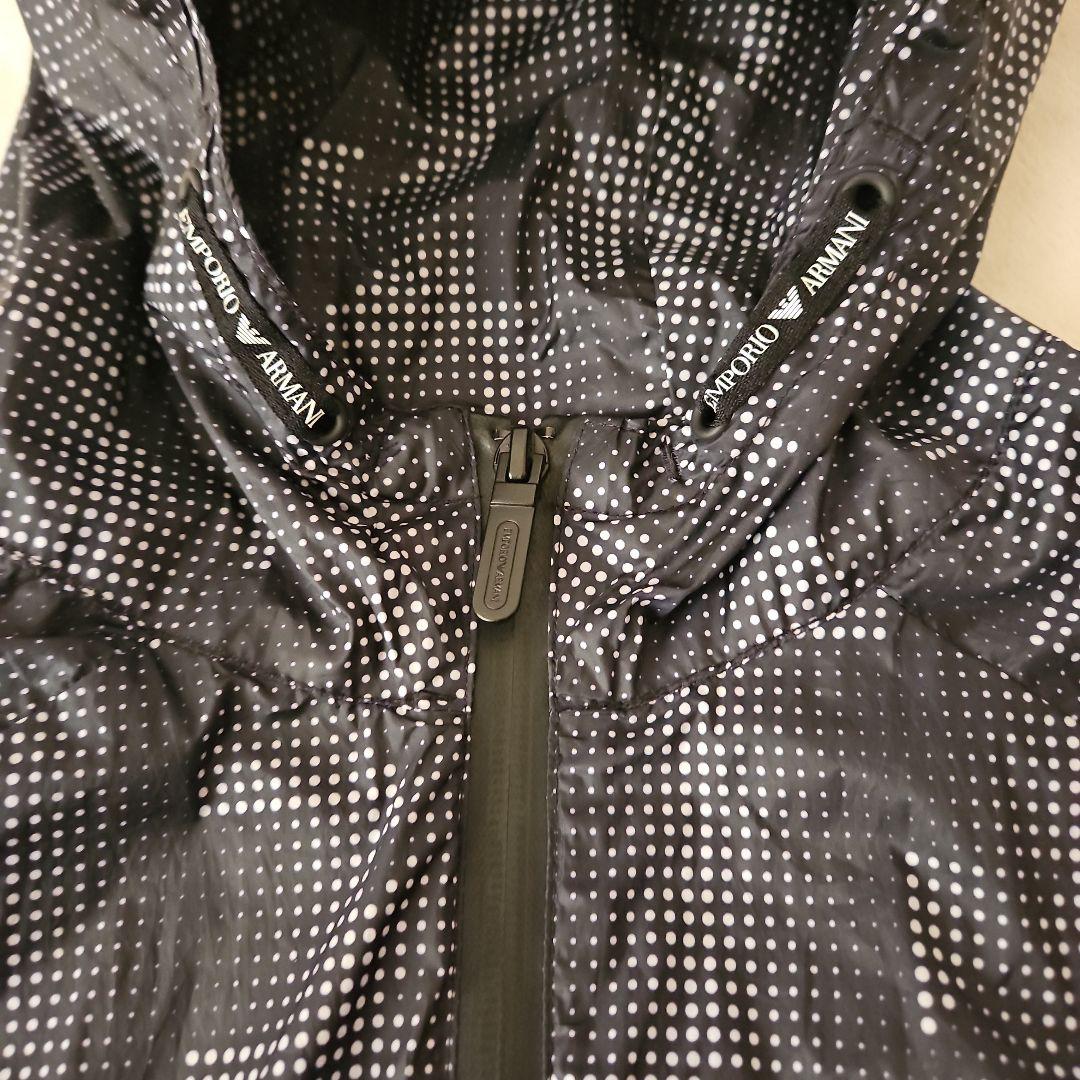 Emporio Armani ウィンドブレーカー 黒/白ドット