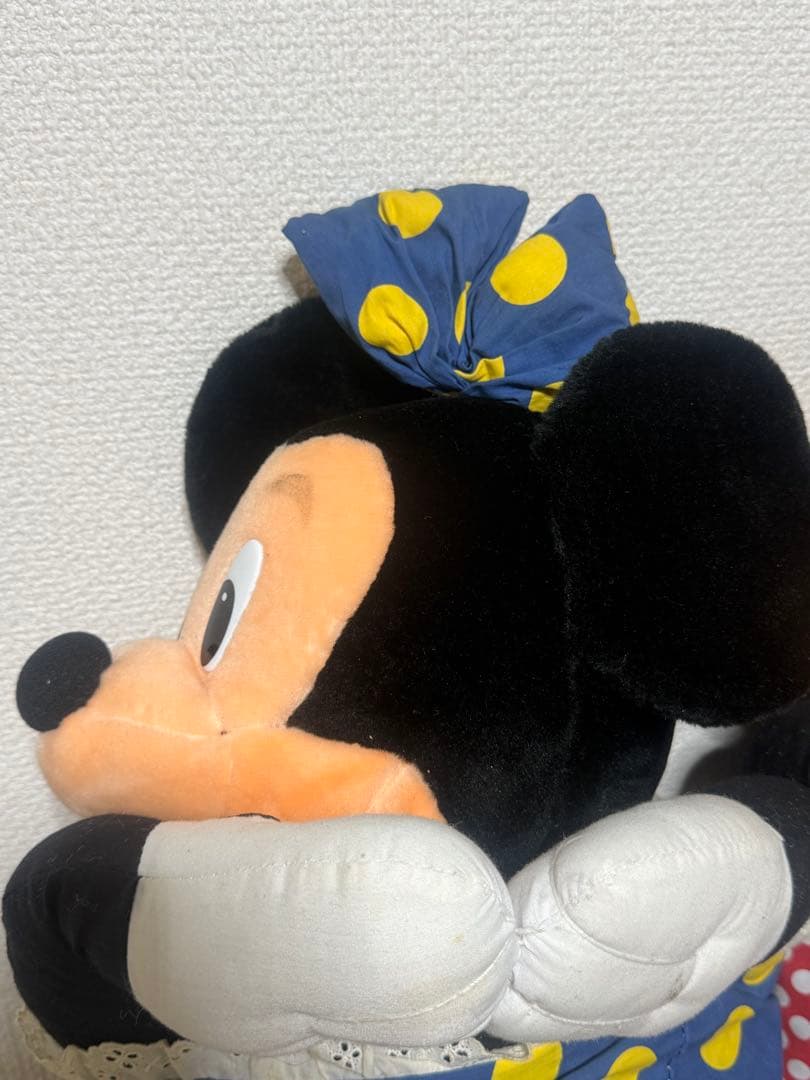 【希少】ミッキー＆ミニー 特大ぬいぐるみ 平成レトロ