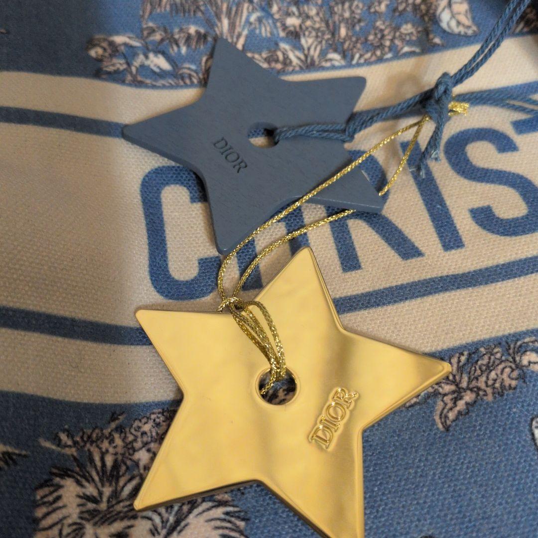 CHRISTIAN DIOR　新品未使用　2個チャーム付き 花柄トートバッグ