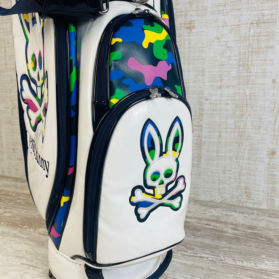 【限定品】Psycho Bunny カモバニー　迷彩エナメル キャディバッグ
