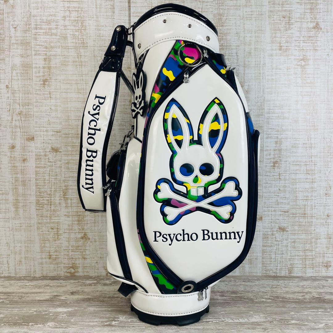 【限定品】Psycho Bunny カモバニー　迷彩エナメル キャディバッグ