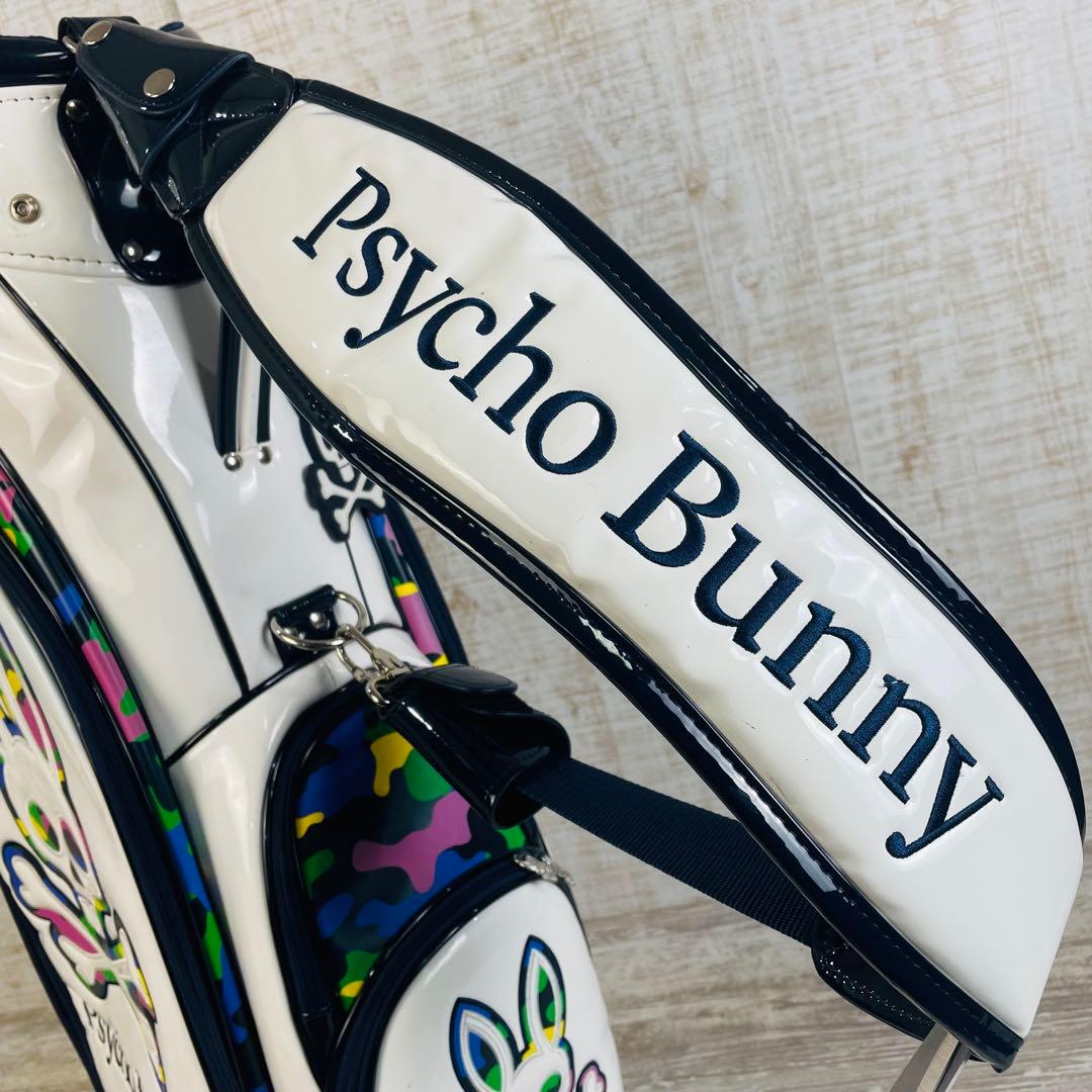 【限定品】Psycho Bunny カモバニー　迷彩エナメル キャディバッグ
