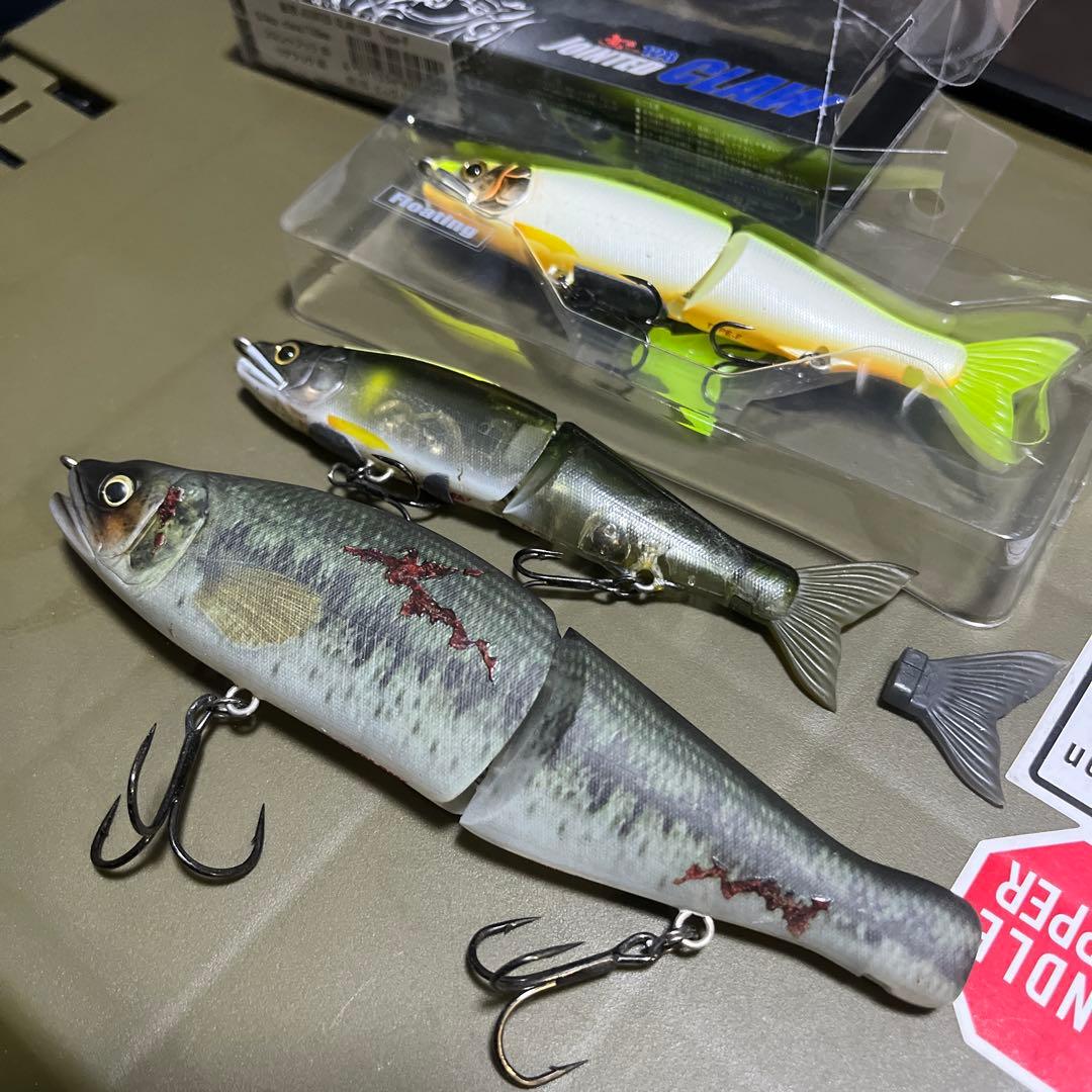 バス釣り　ジョインテッドクロー128 .178セット売り　バスカラー　テール無し