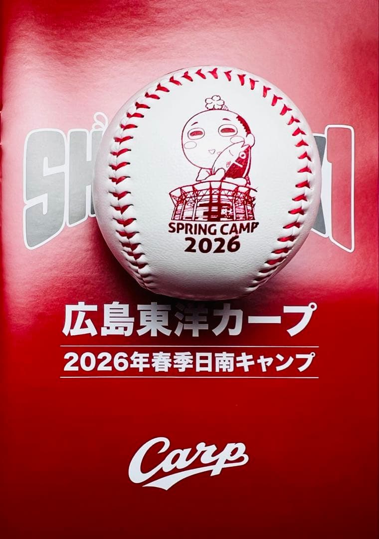 広島東洋カープ 平川蓮選手♯51 直筆サインボール 2026日南キャンプボール