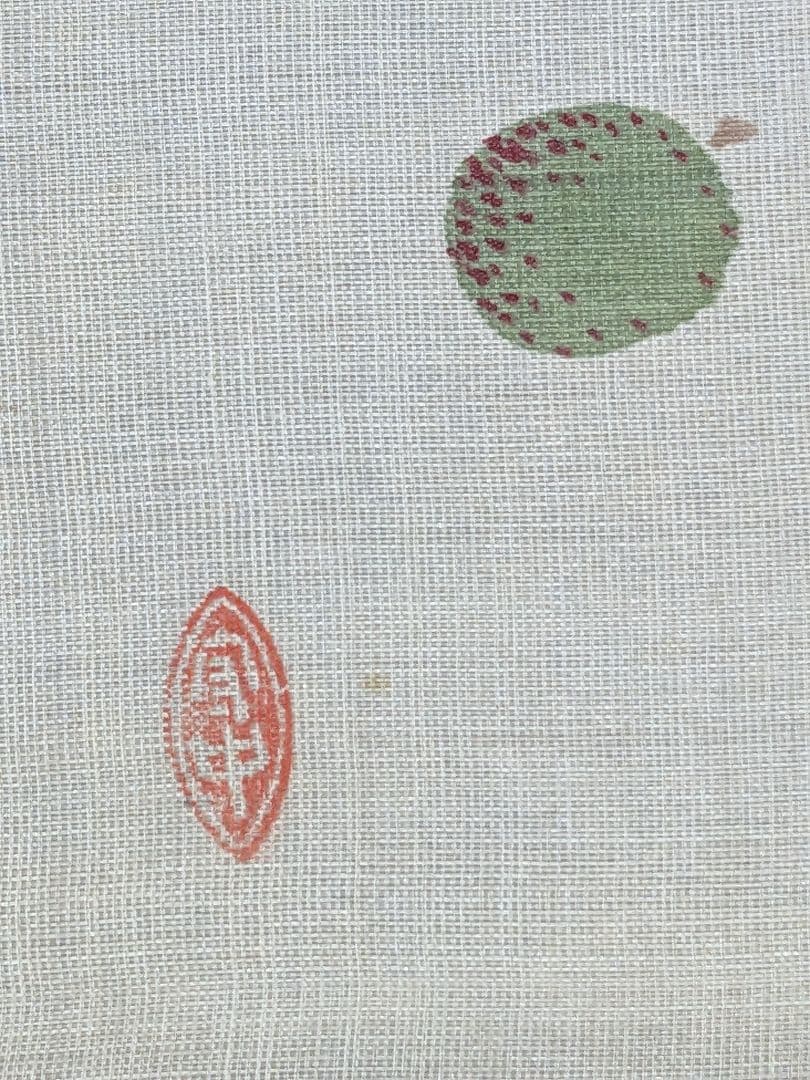 ♦中国書家 絹本墨彩色画 獅子形茶壺花木図 茶掛け 掛け軸 水墨画 書画 骨董品