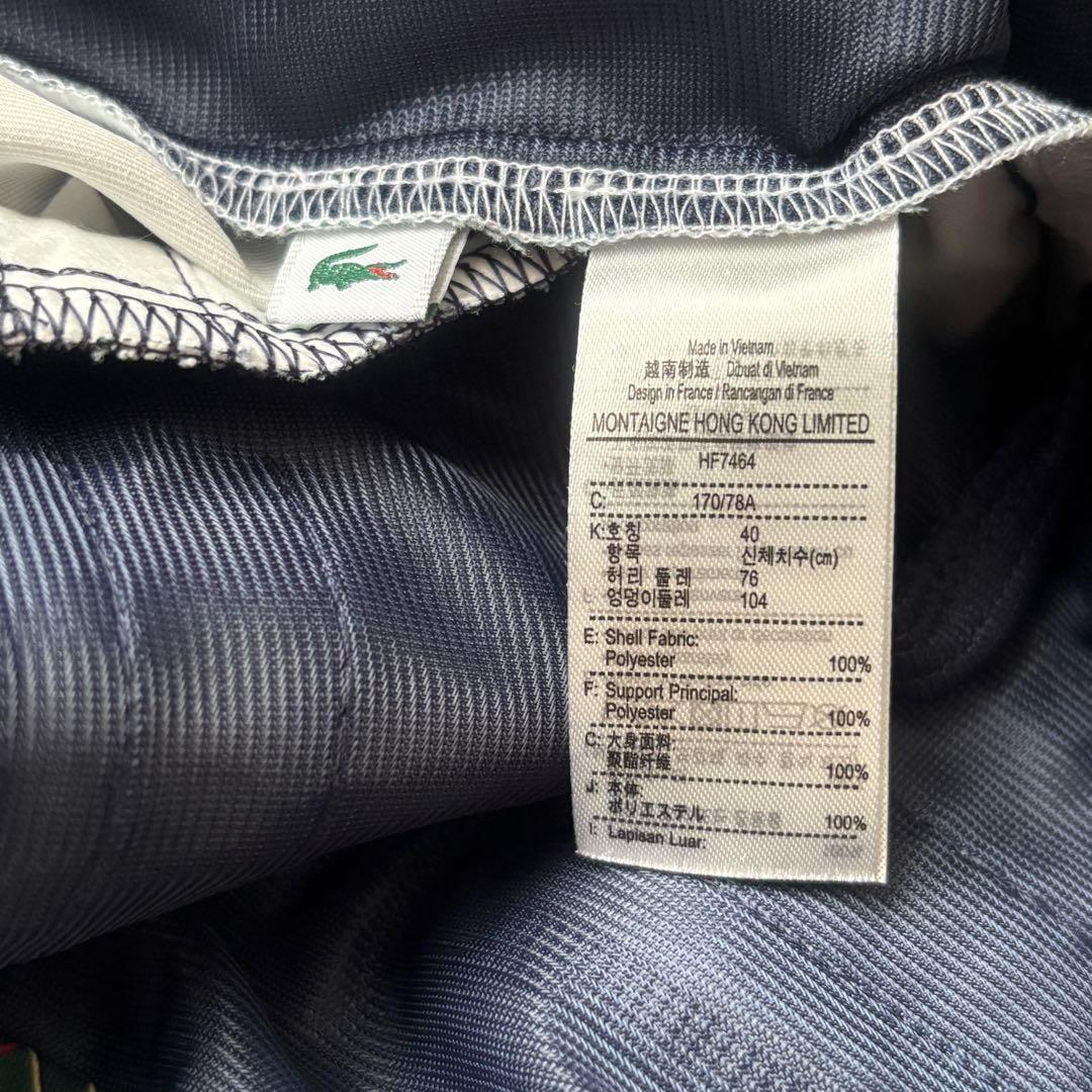 新品 タグ付 ラコステ レディース ゴルフパンツ チェック柄 XL