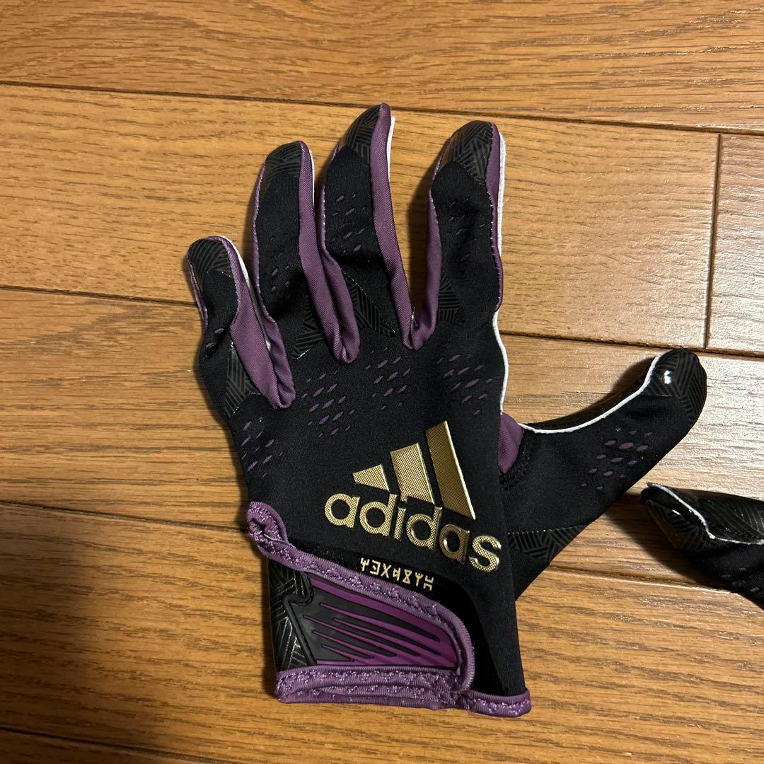 アディダス　アメフト　グローブ　ブラックパンサー
