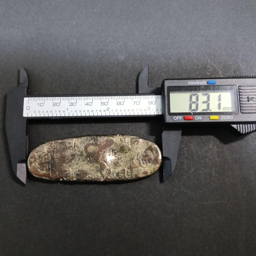 丁銀 天保丁銀 重さ約109g 全長約83mm （6-57）