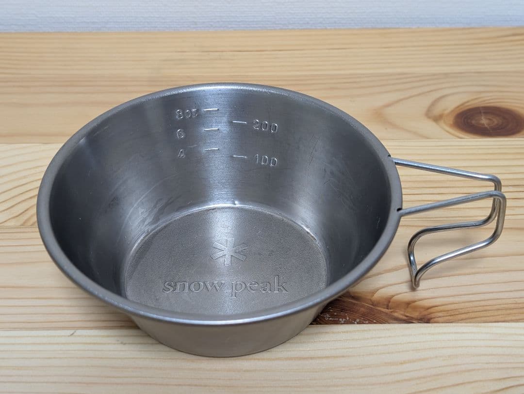 【美品】 peak チタンシェラカップ 4個セット スノーピーク