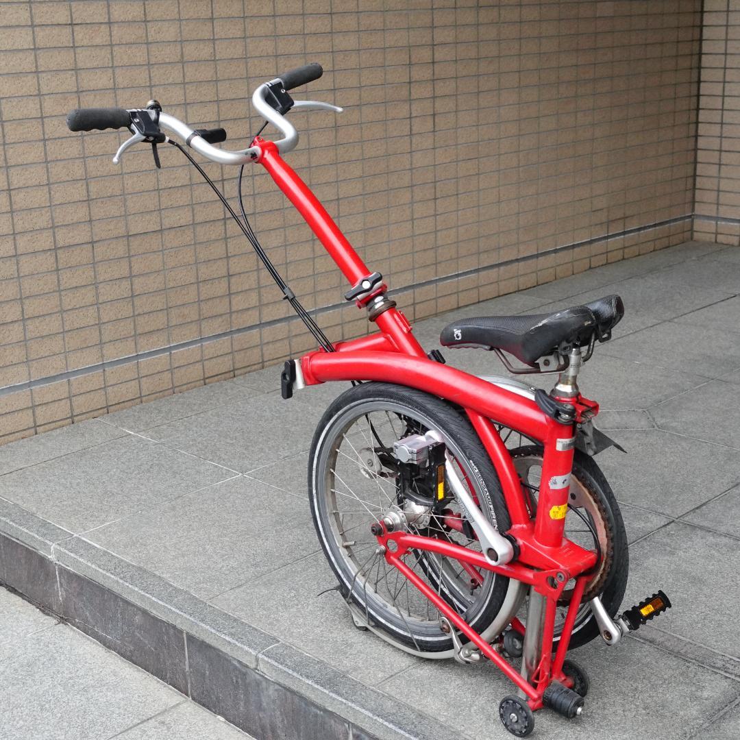 英国製 BROMPTON 赤 M1L ミニベロ 折り畳み 小径車 ブロンプトン