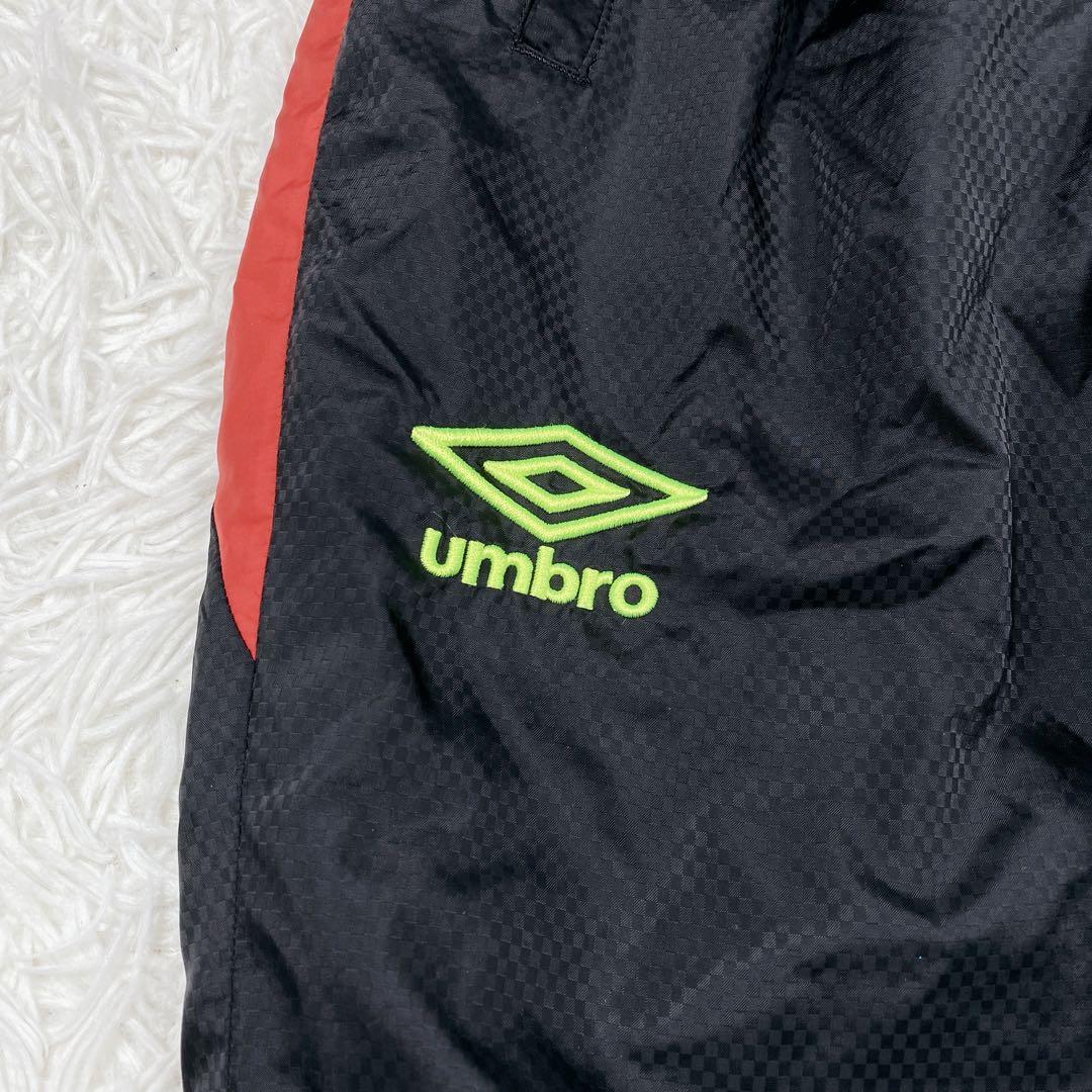 UMBRO アンブロ　裏起毛　ナイロンセットアップ　ブラック　M