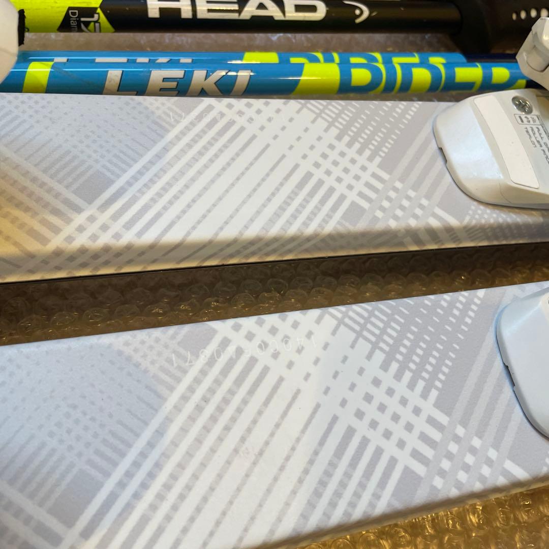 1回使用　hart スキー板　140 ストック　HEAD LEKI 2本セット