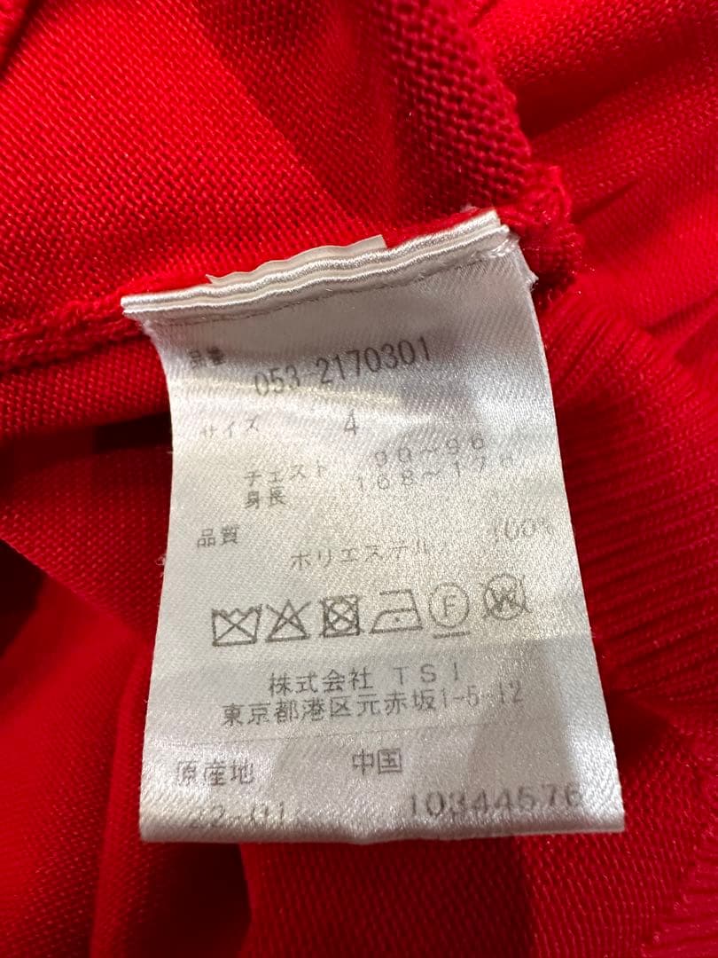 【パーリーゲイツ】セーター 赤 ゴルフウェア メンズ Mサイズ