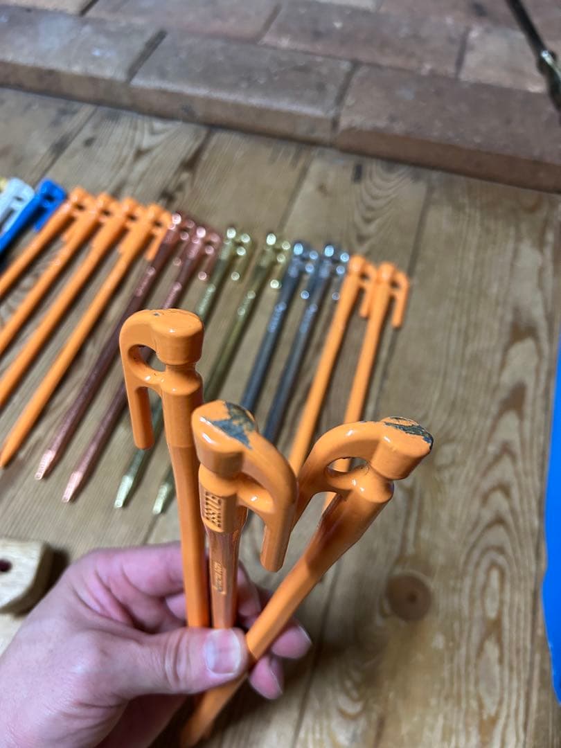 m*a様 エリッゼステーク　28cm ２７本　３本のみ使用　ペグハンマー
