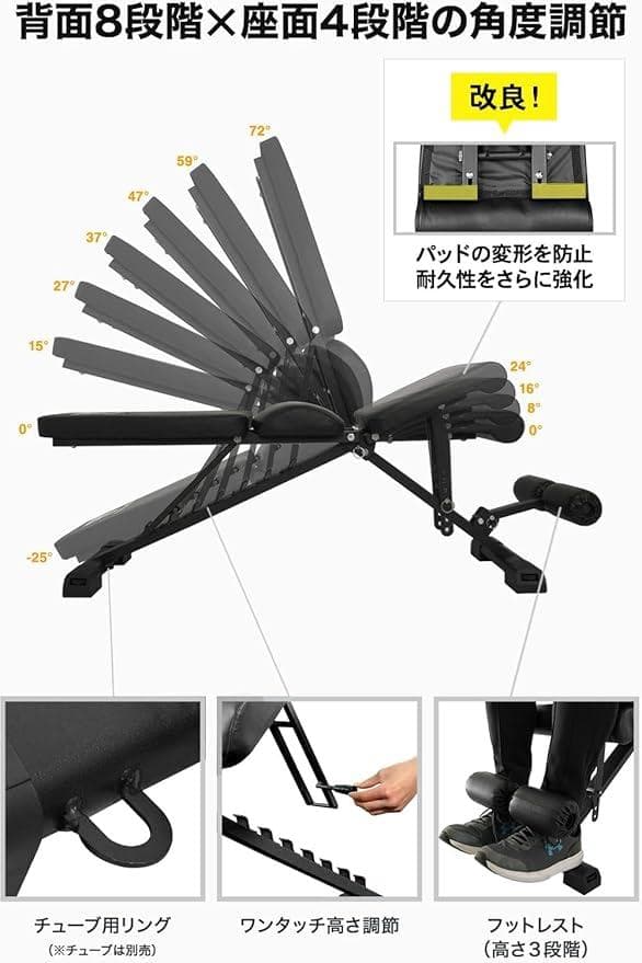 トレーニングベンチ ST123 耐荷重330kg