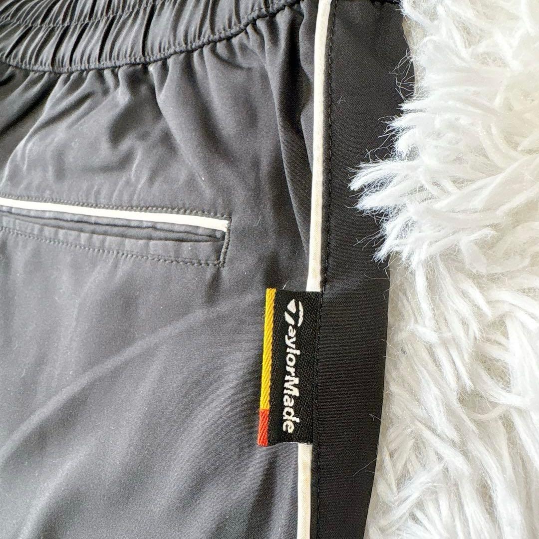 テーラーメイド ゴルフパンツ 黒 XL メッシュ ロゴ