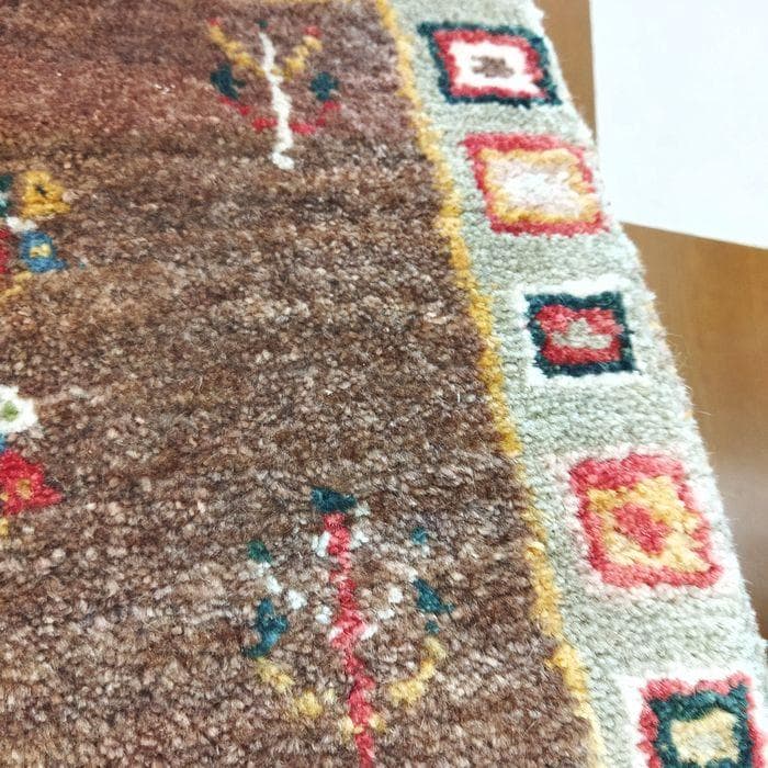 値下げ可能ミニギャベ●36×40㎝●手織●本物●新品未使用 遊牧民が紡ぐギャッベ