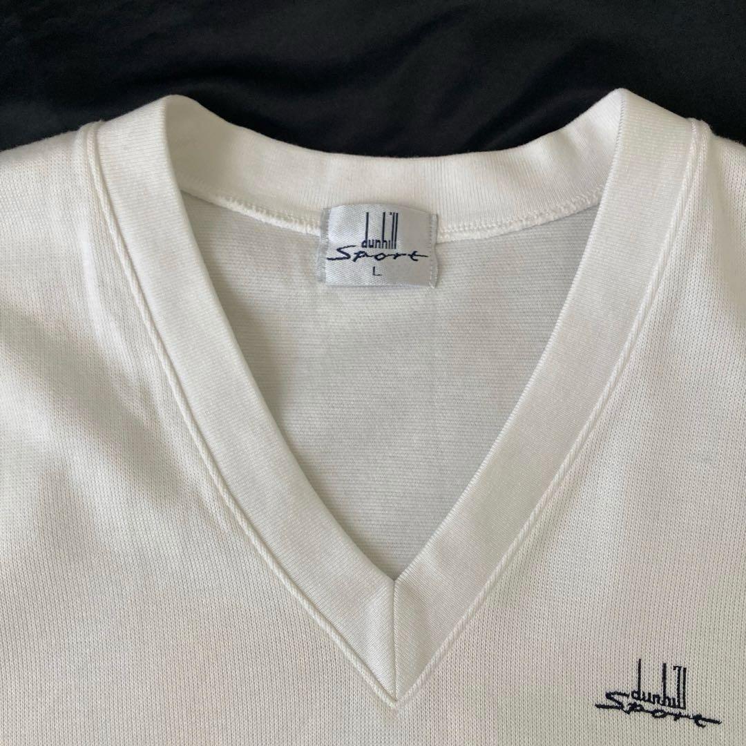 美品！dunhill sport メンズ　ベスト　オフホワイト　L