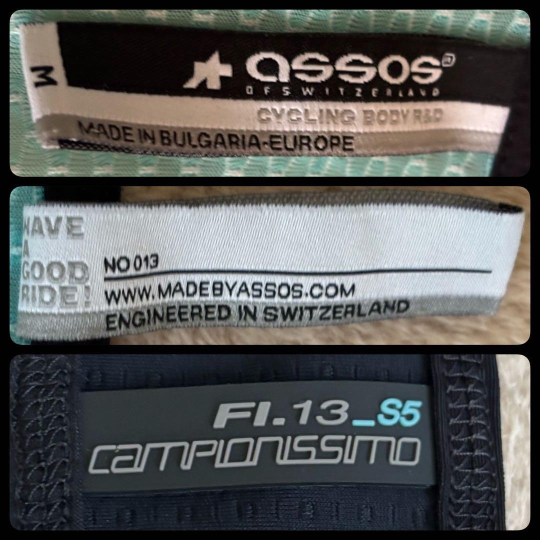 ビブショーツ アソス assos FI.13 S5 メンズM カンピオニッシモ