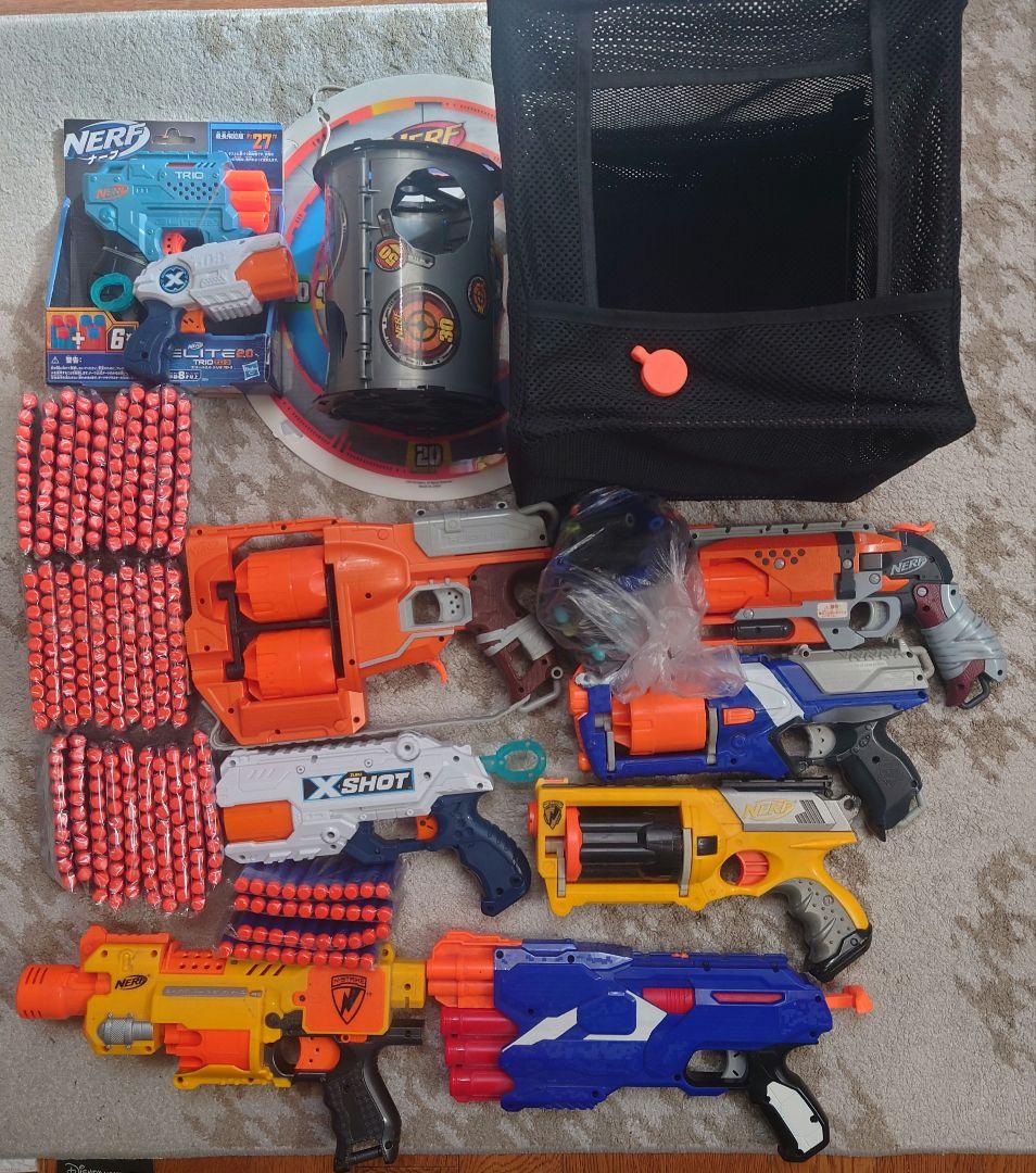 ナーフ銃7丁 （おまけ2丁合計９丁）標3種 弾新品340発