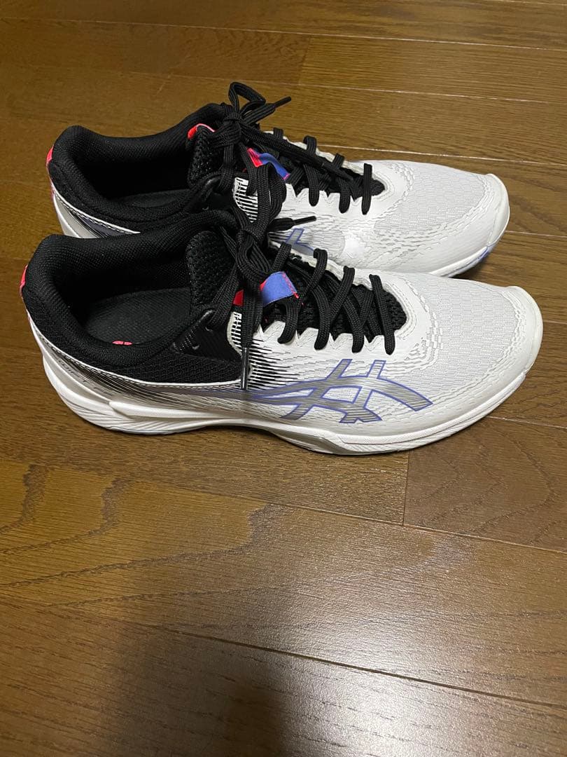 ASICS バレーボールシューズ ホワイト/ブラック/パープル27.0