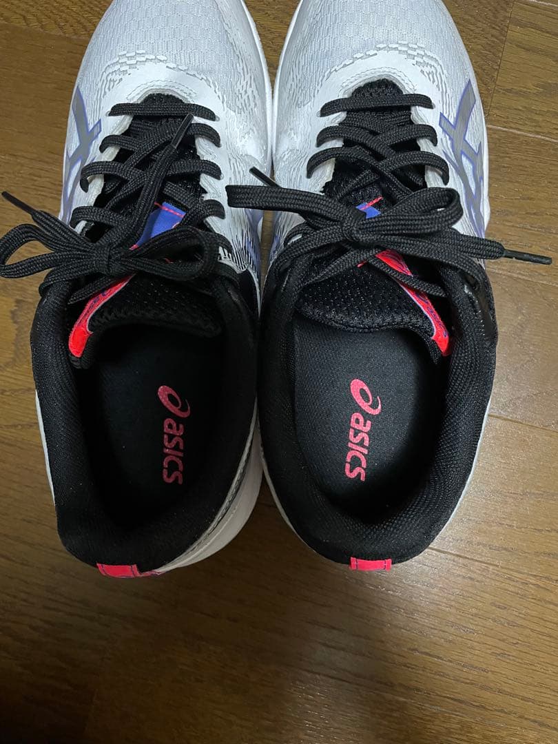 ASICS バレーボールシューズ ホワイト/ブラック/パープル27.0