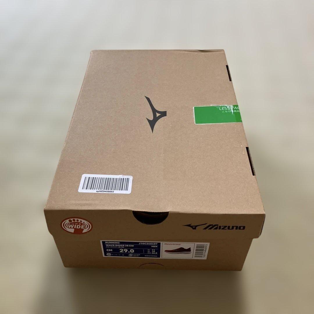 ミズノ　ウェーブライダー28 SW スーパーワイド　4E 29.０cm レッド