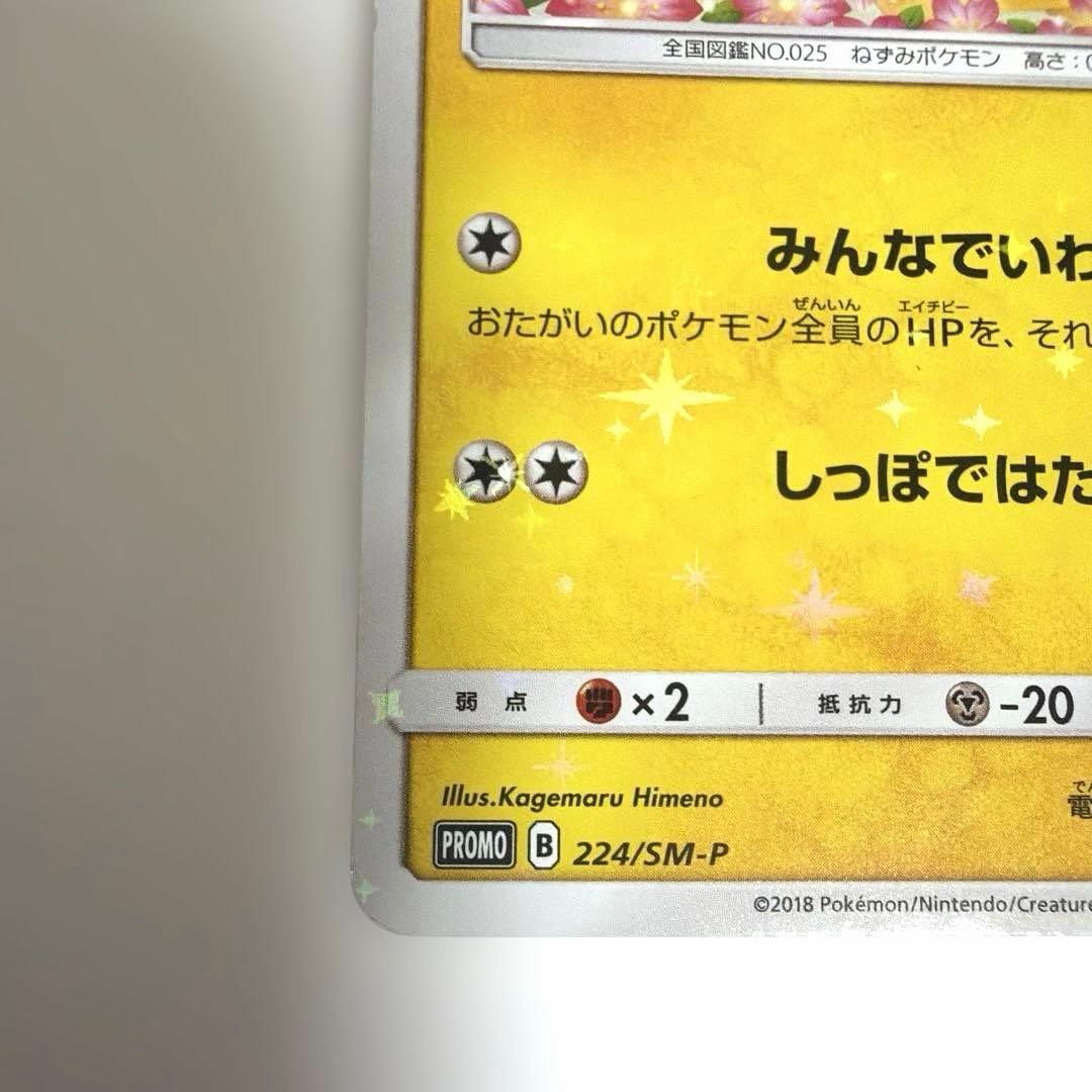 ポケモンカード ピカチュウ プロモ みんなでいわう 224/SM-P