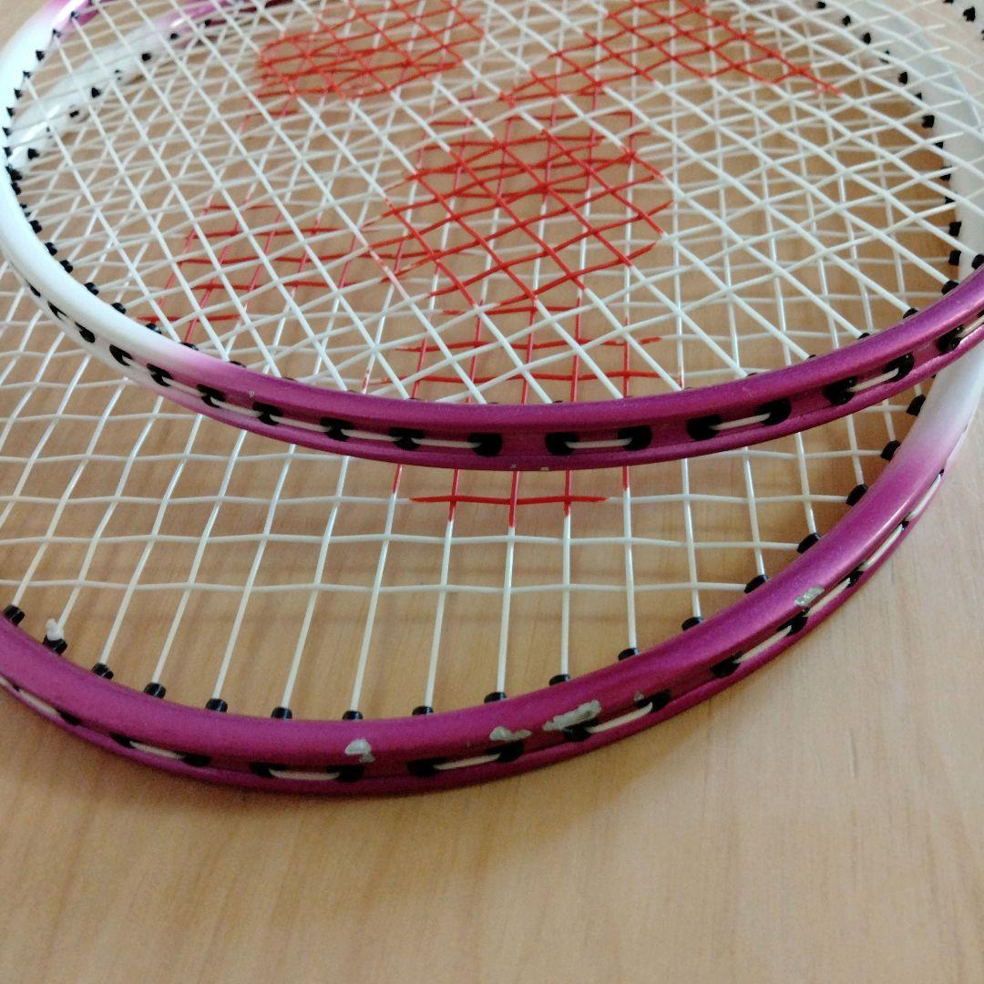 YONEX GR-414 バドミントン ラケット 2本セット　ケース付き